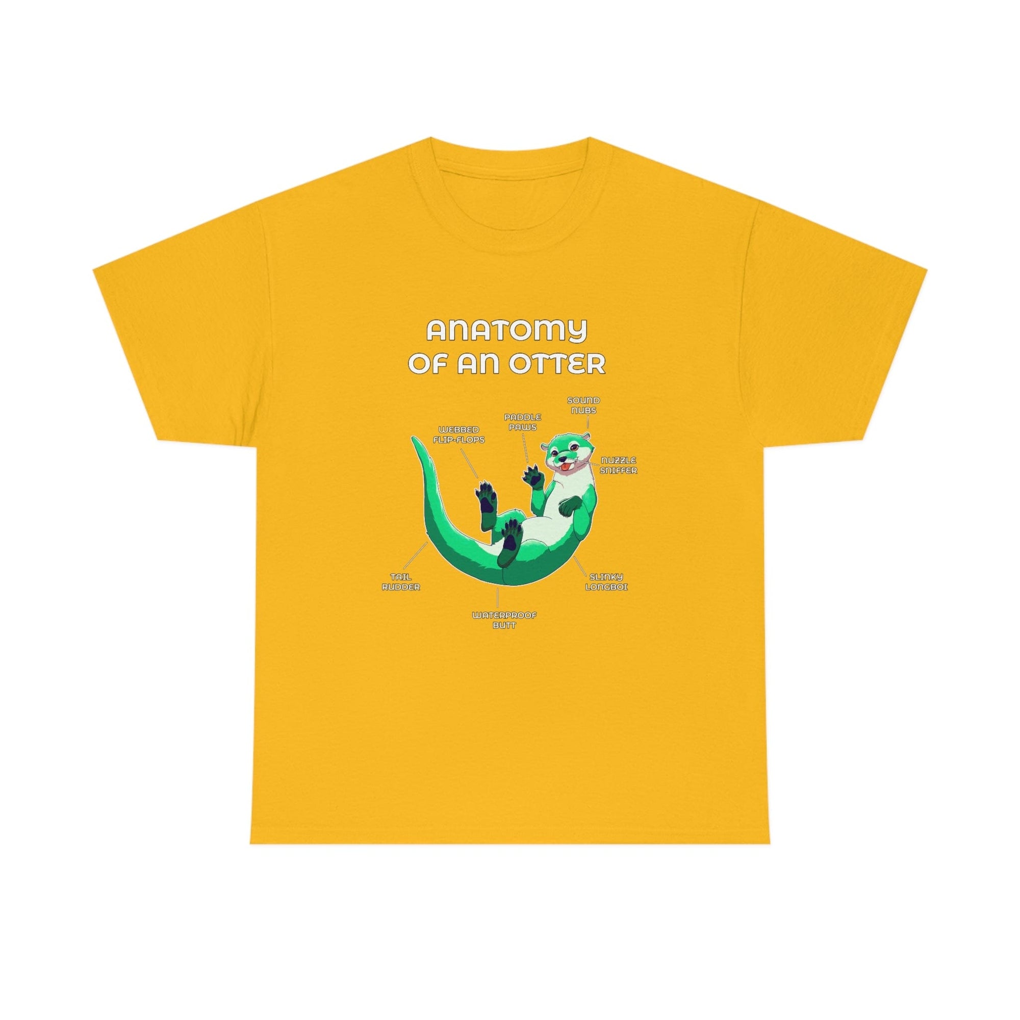 Otter Green - T-Shirt T-Shirt Artworktee Gold S 