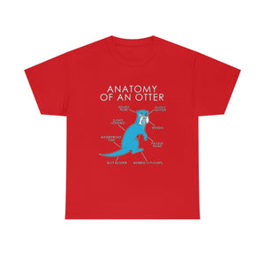 Otter Light Blue - T-Shirt T-Shirt Artworktee Red S 