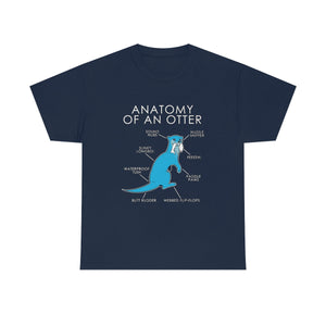 Otter Light Blue - T-Shirt T-Shirt Artworktee Navy Blue S 
