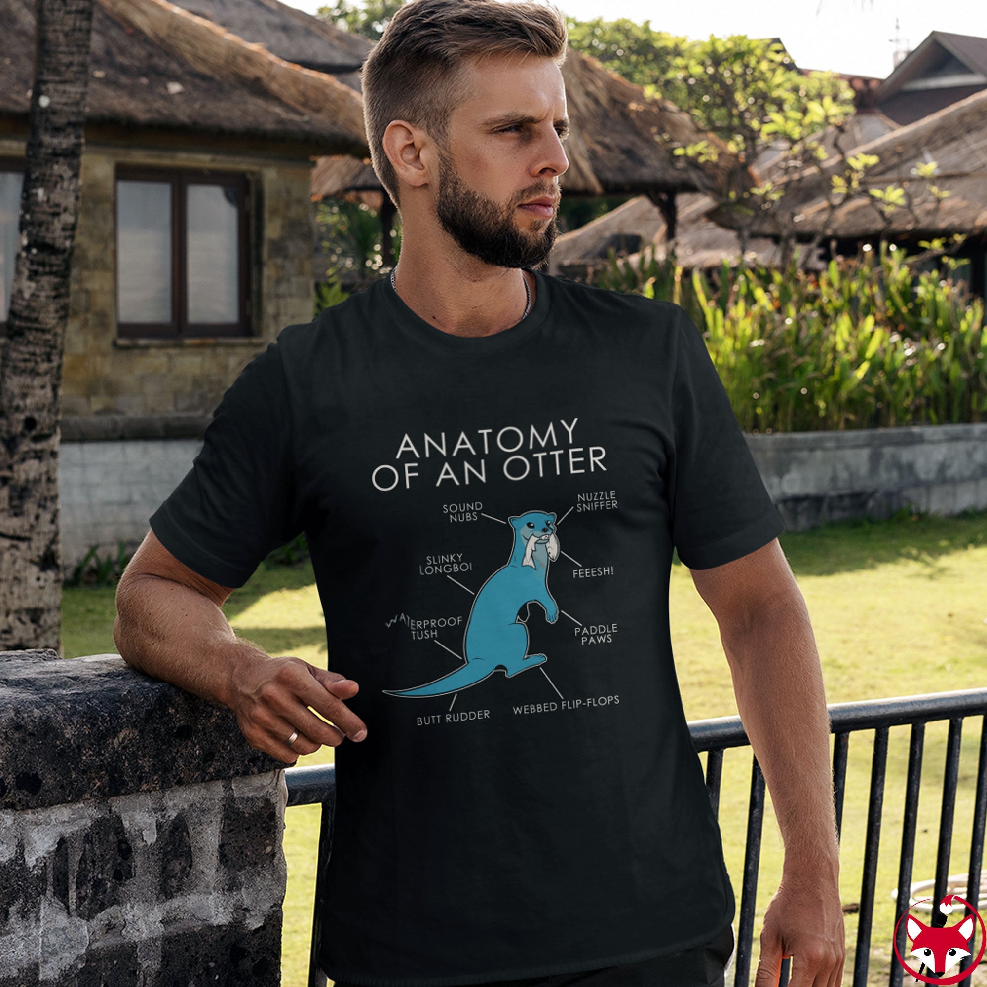 Otter Light Blue - T-Shirt T-Shirt Artworktee 