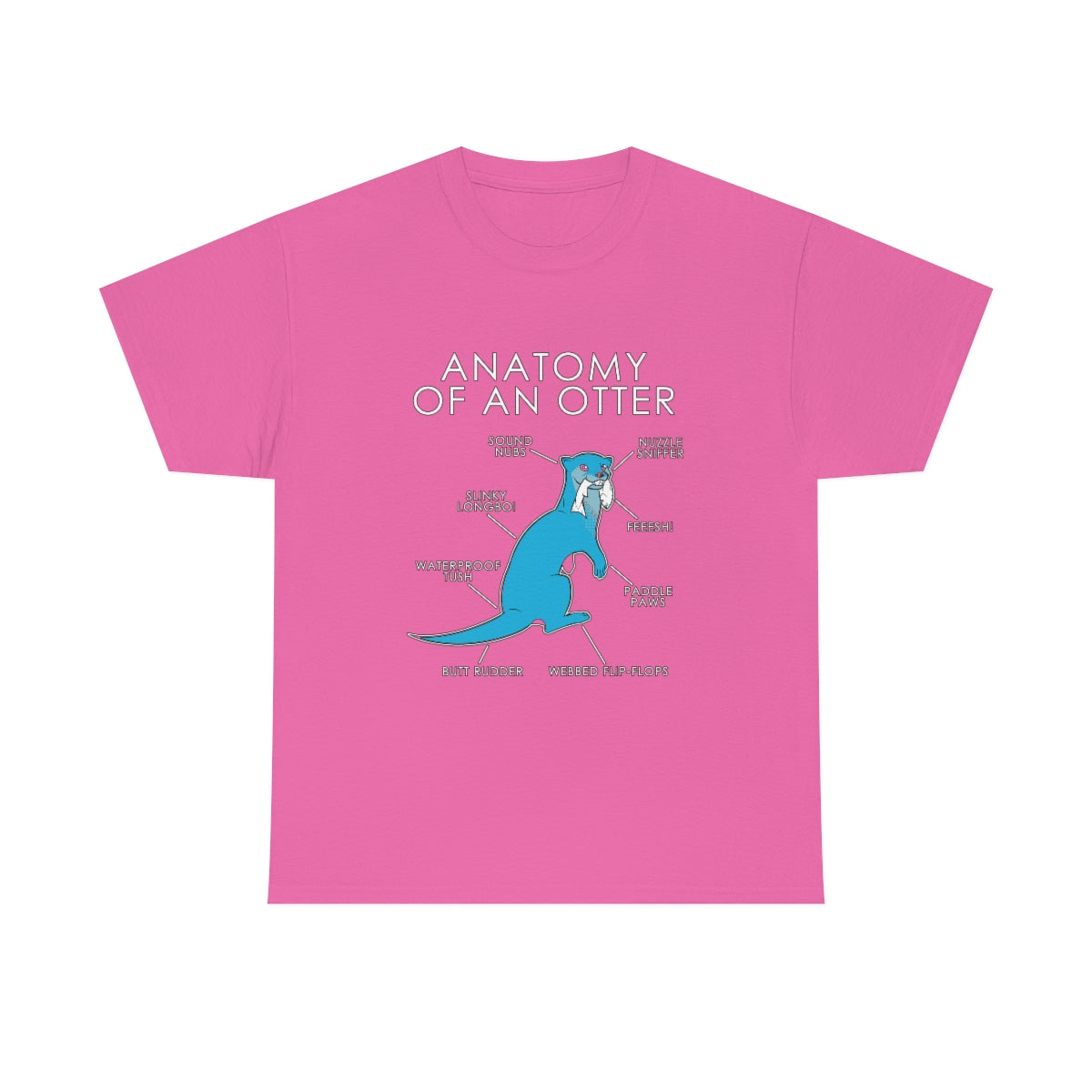 Otter Light Blue - T-Shirt T-Shirt Artworktee Pink S 