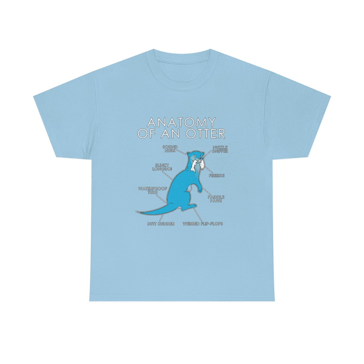 Otter Light Blue - T-Shirt T-Shirt Artworktee Light Blue S 