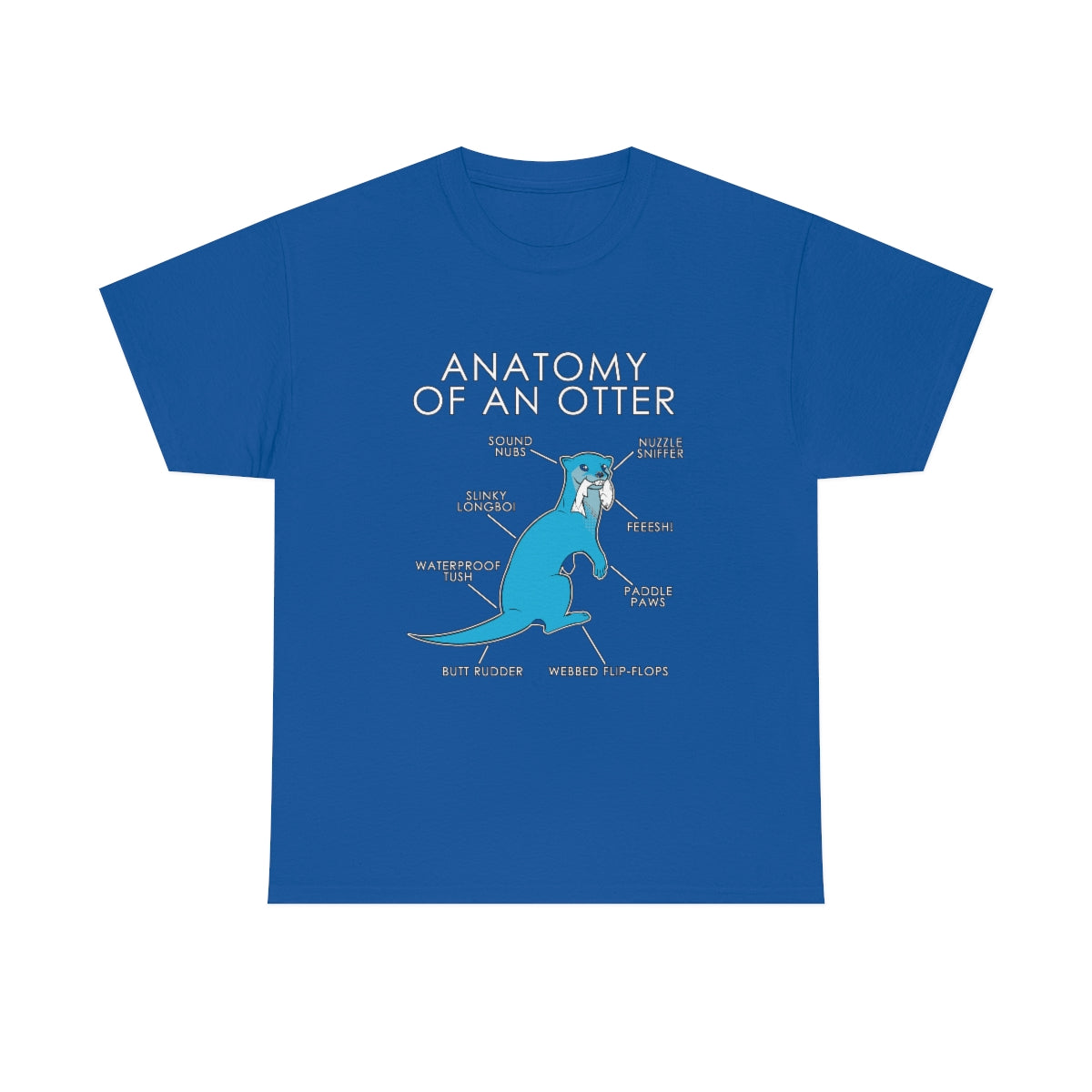 Otter Light Blue - T-Shirt T-Shirt Artworktee Royal Blue S 