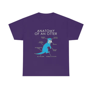 Otter Light Blue - T-Shirt T-Shirt Artworktee Purple S 
