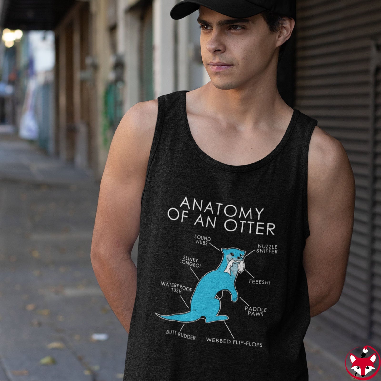 Otter Light Blue - Tank Top Tank Top Artworktee 