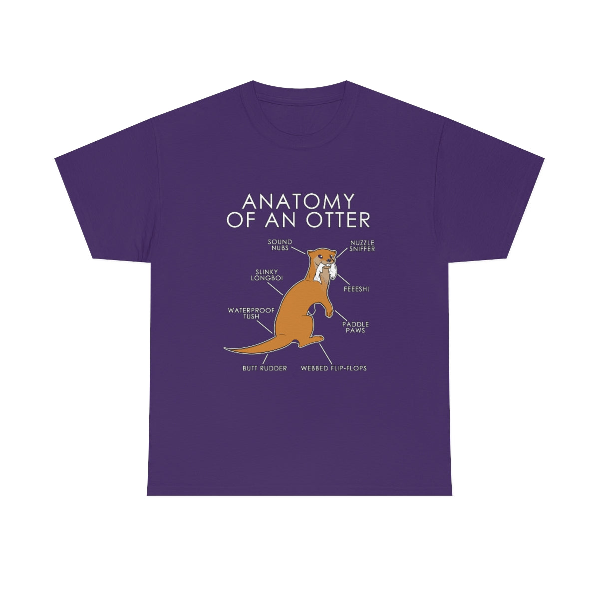 Otter Orange - T-Shirt T-Shirt Artworktee Purple S 