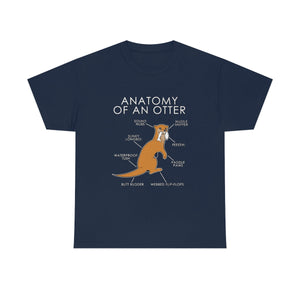 Otter Orange - T-Shirt T-Shirt Artworktee Navy Blue S 