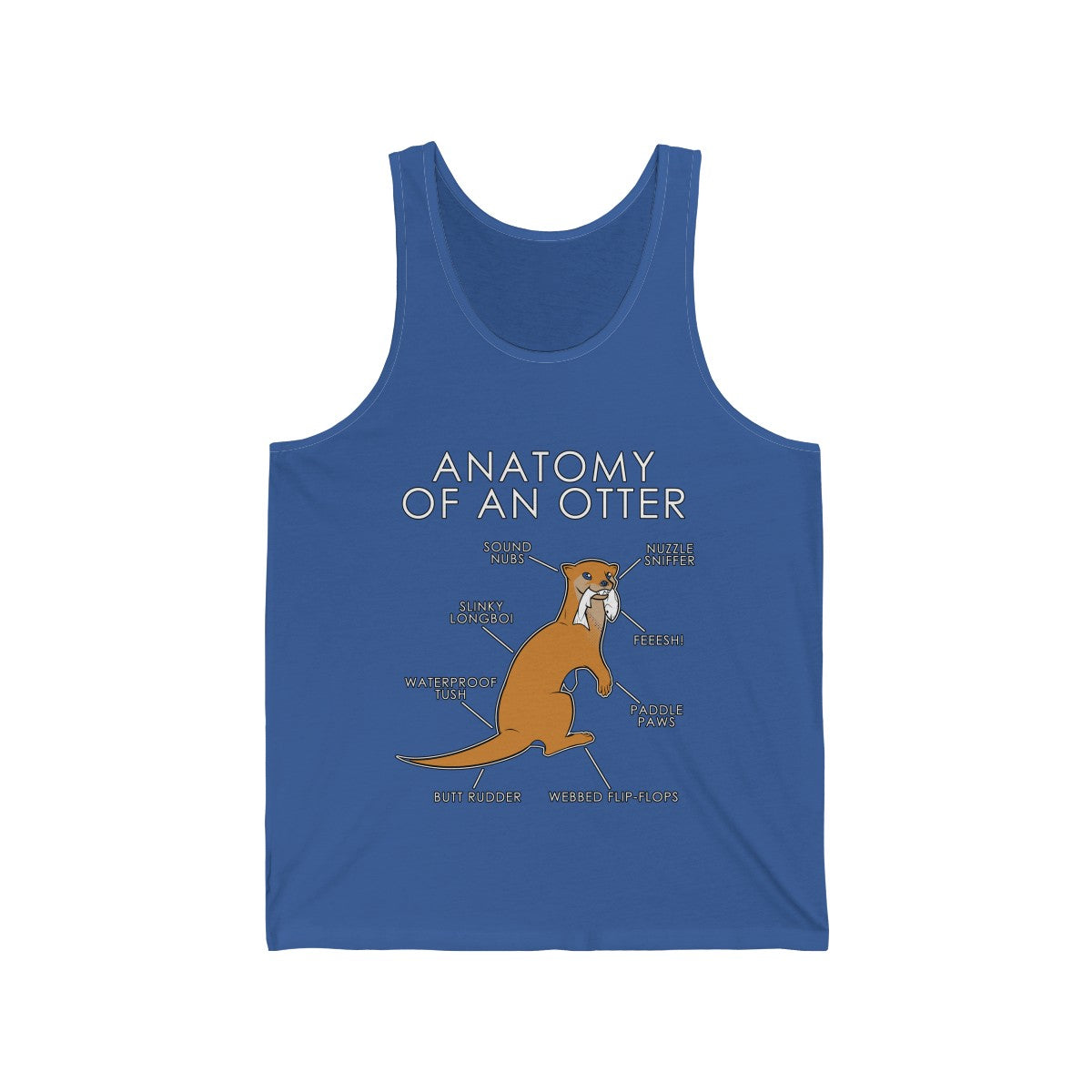 Otter Orange - Tank Top Tank Top Artworktee Royal Blue XS 