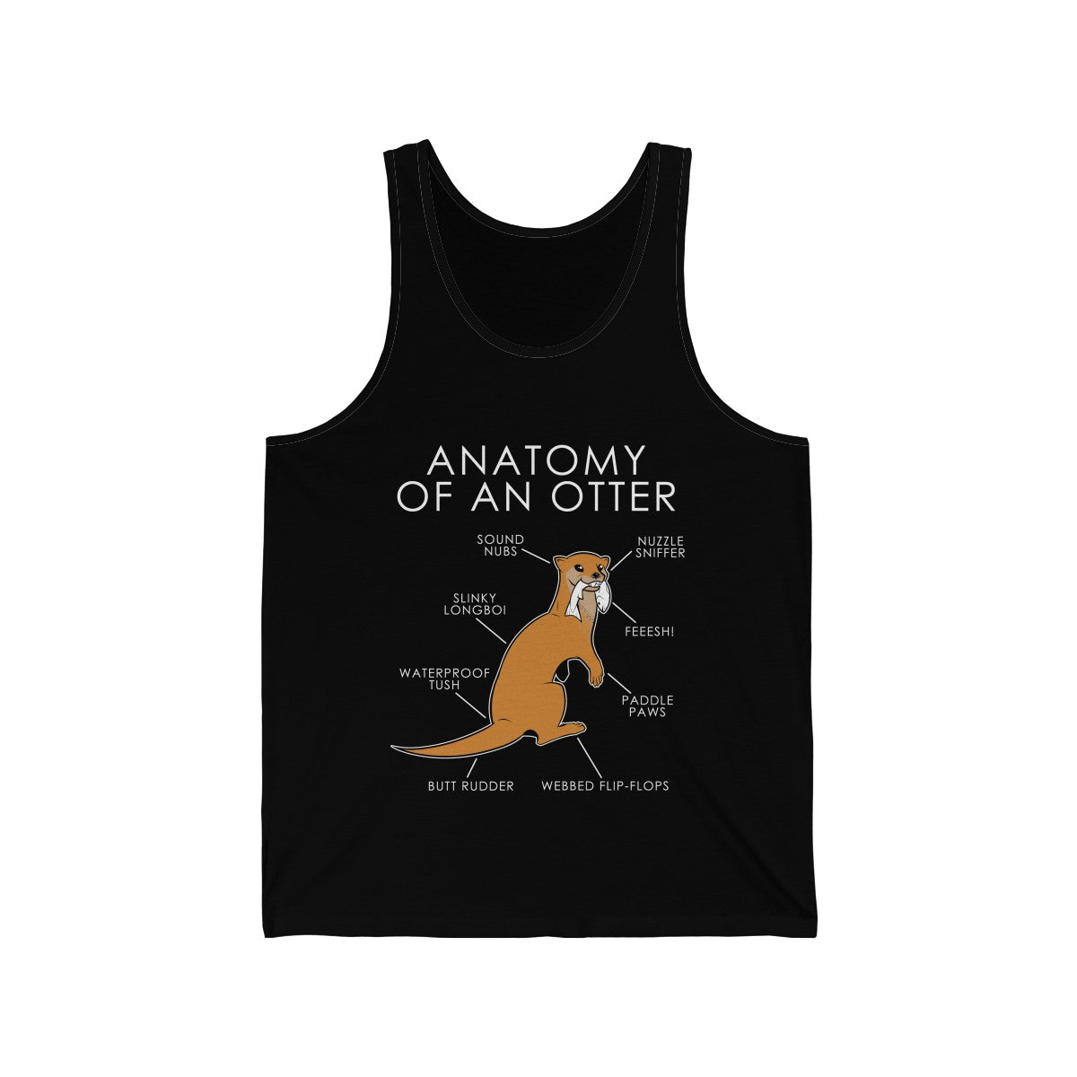 Otter Orange - Tank Top Tank Top Artworktee Black XS 