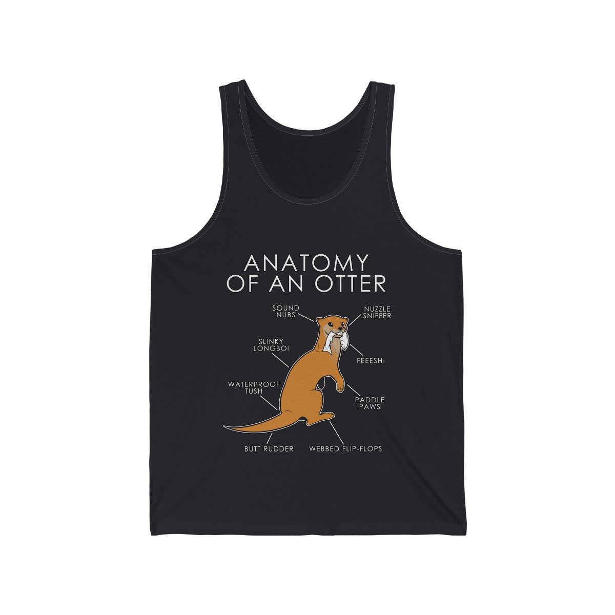 Otter Orange - Tank Top Tank Top Artworktee Dark Grey XS 