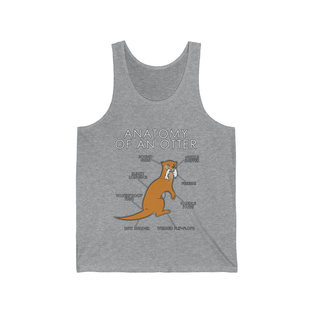 Otter Orange - Tank Top Tank Top Artworktee Heather XS 