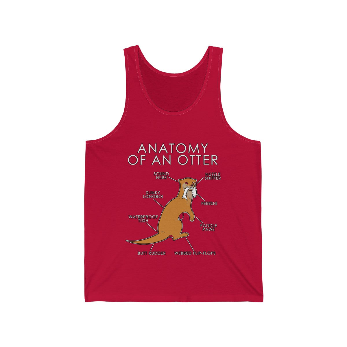 Otter Orange - Tank Top Tank Top Artworktee Red XS 