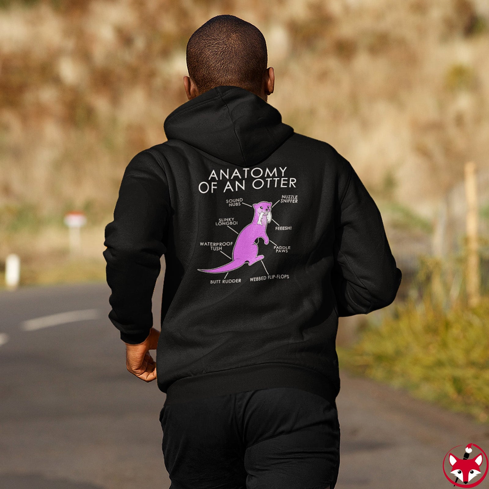 Otter Pink - Hoodie Hoodie Artworktee 