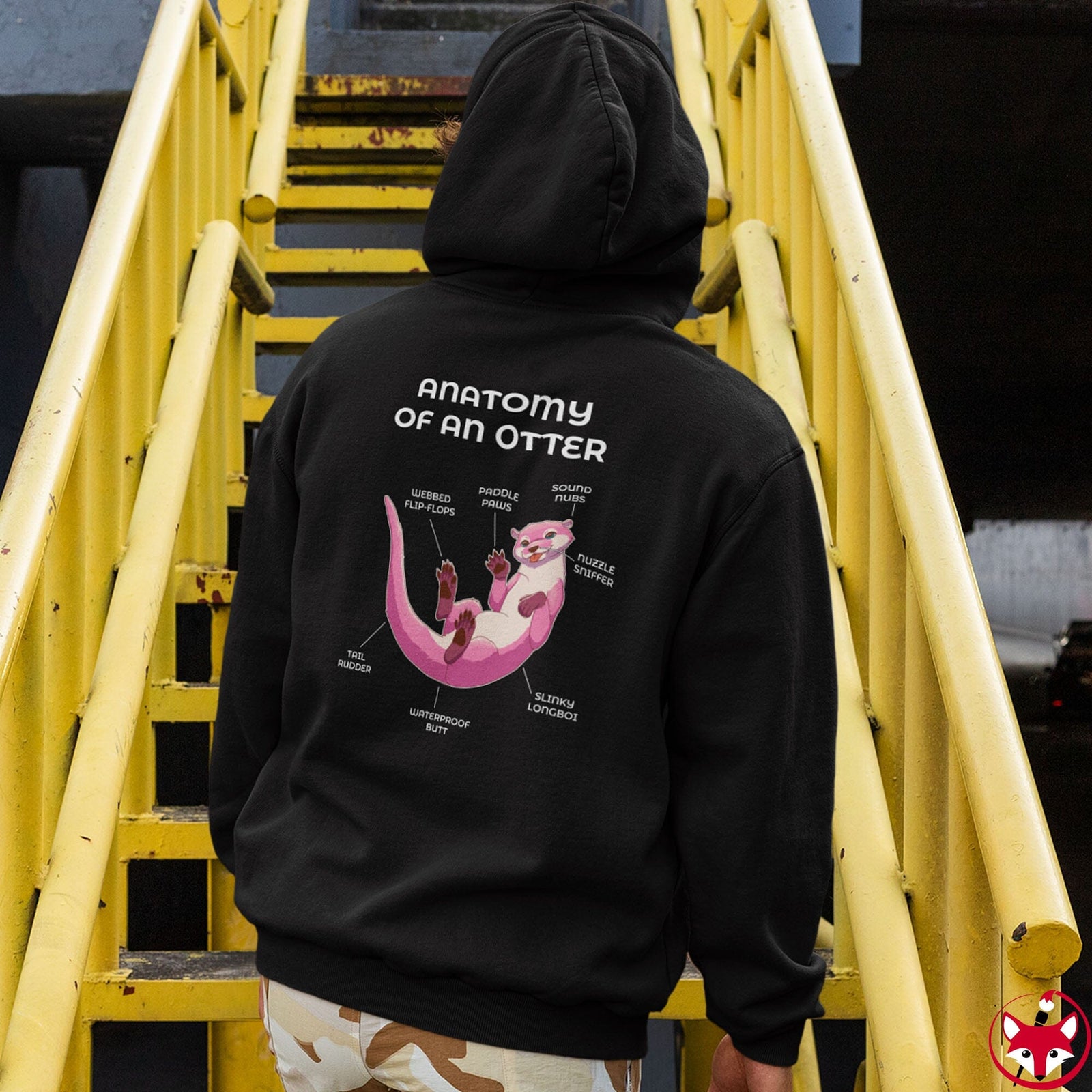 Otter Pink - Hoodie Hoodie Artworktee 
