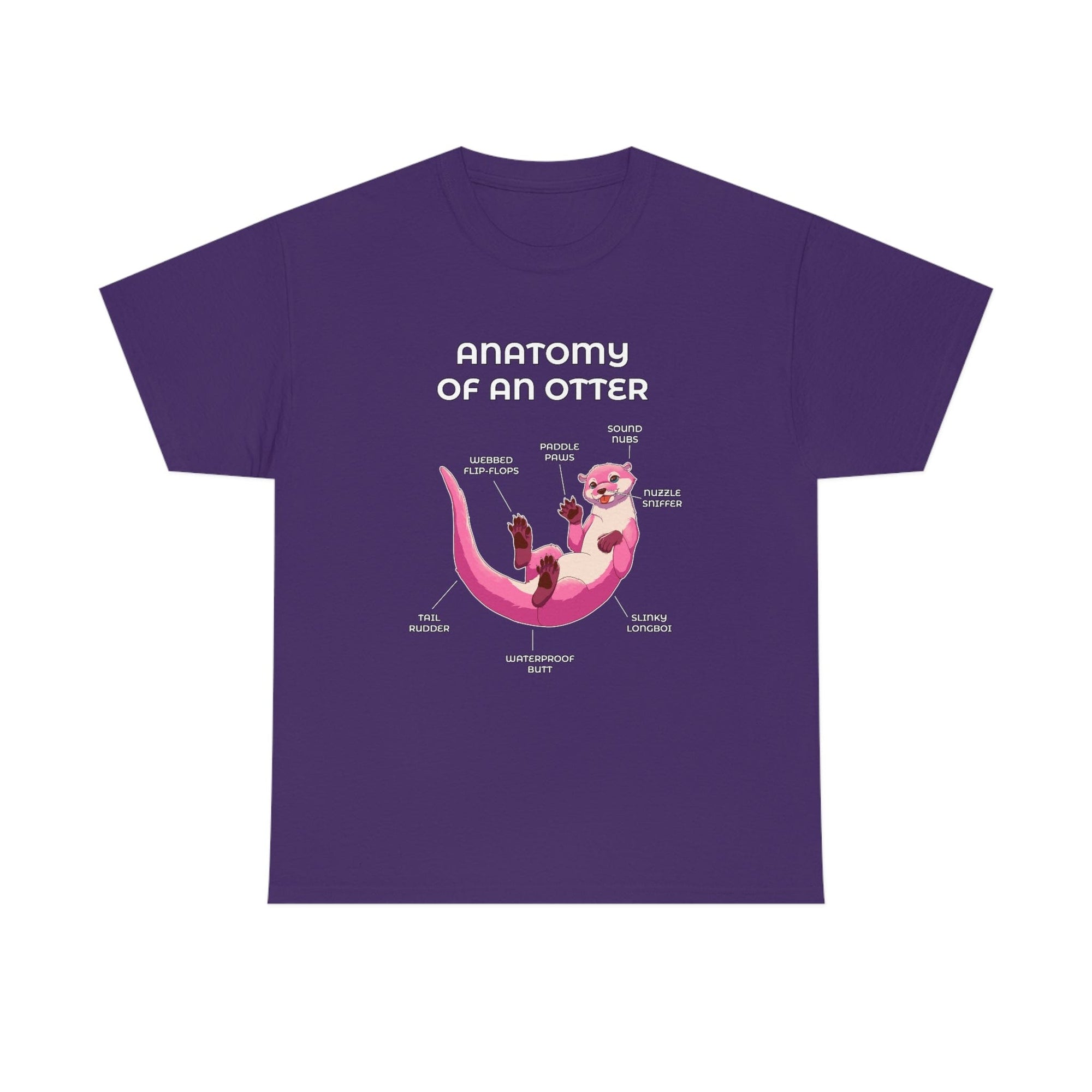 Otter Pink - T-Shirt T-Shirt Artworktee Purple S 