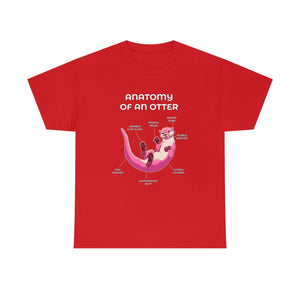 Otter Pink - T-Shirt T-Shirt Artworktee Red S 