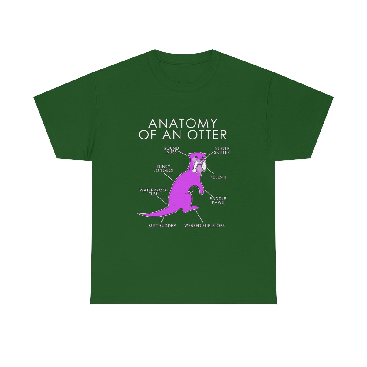 Otter Pink - T-Shirt T-Shirt Artworktee Green S 