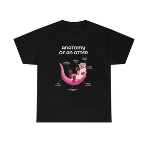 Otter Pink - T-Shirt T-Shirt Artworktee Black S 