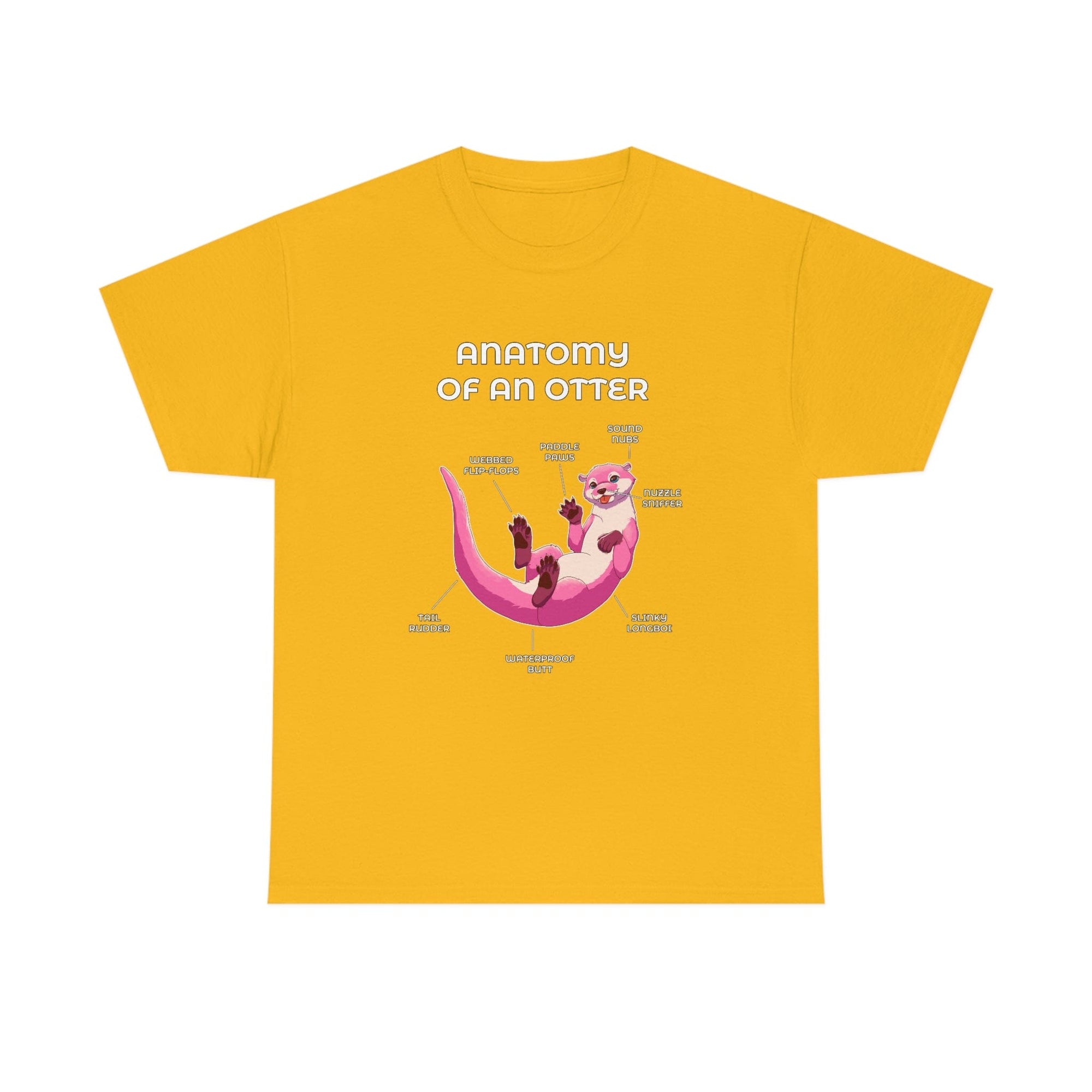Otter Pink - T-Shirt T-Shirt Artworktee Gold S 