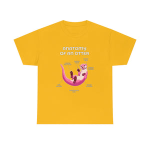 Otter Pink - T-Shirt T-Shirt Artworktee Gold S 