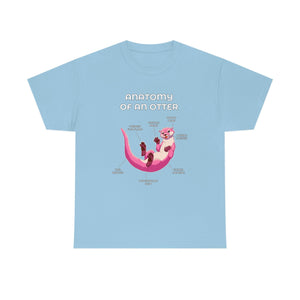 Otter Pink - T-Shirt T-Shirt Artworktee Light Blue S 