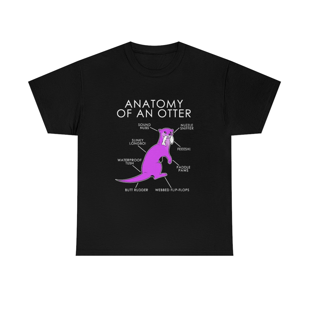 Otter Pink - T-Shirt T-Shirt Artworktee Black S 