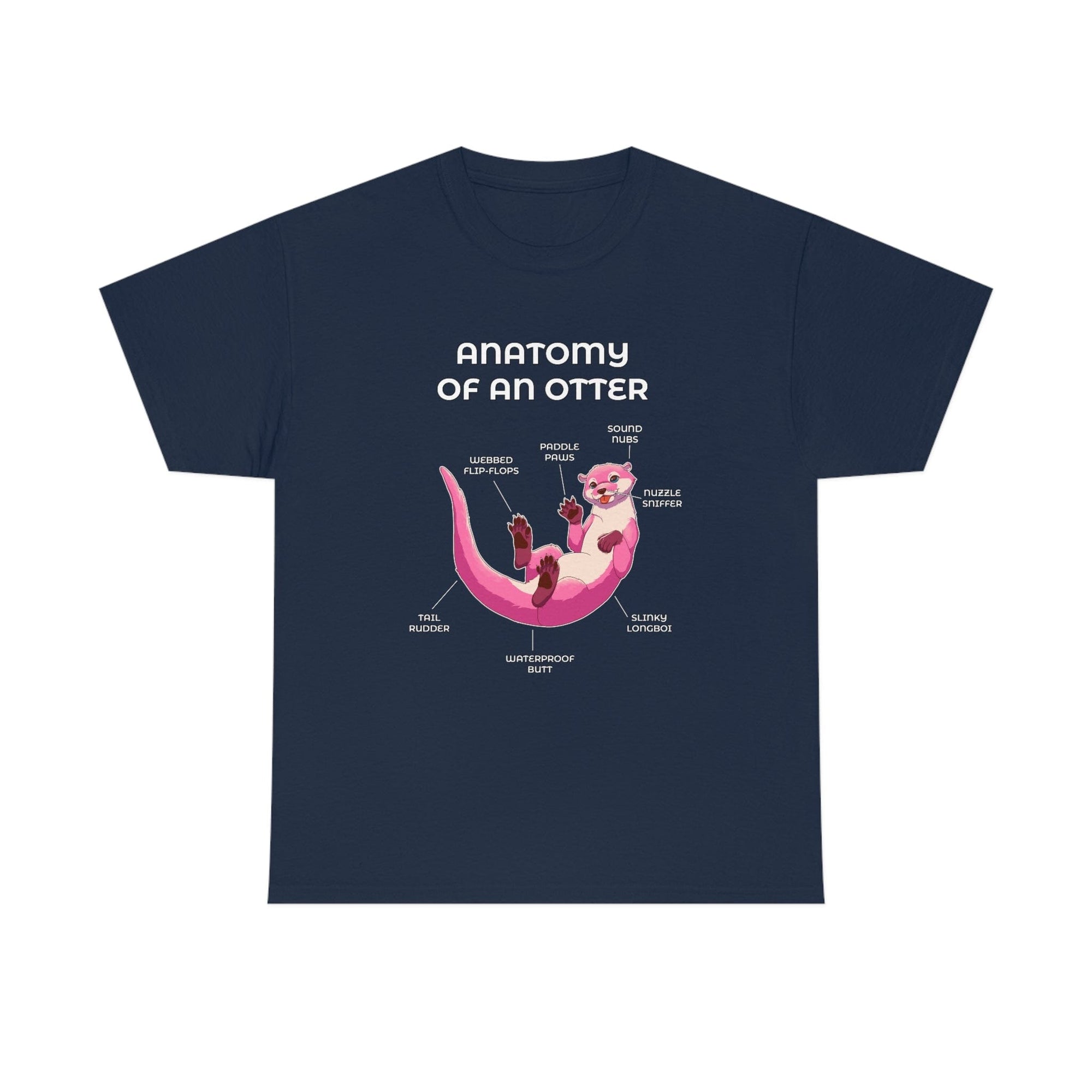 Otter Pink - T-Shirt T-Shirt Artworktee Navy Blue S 