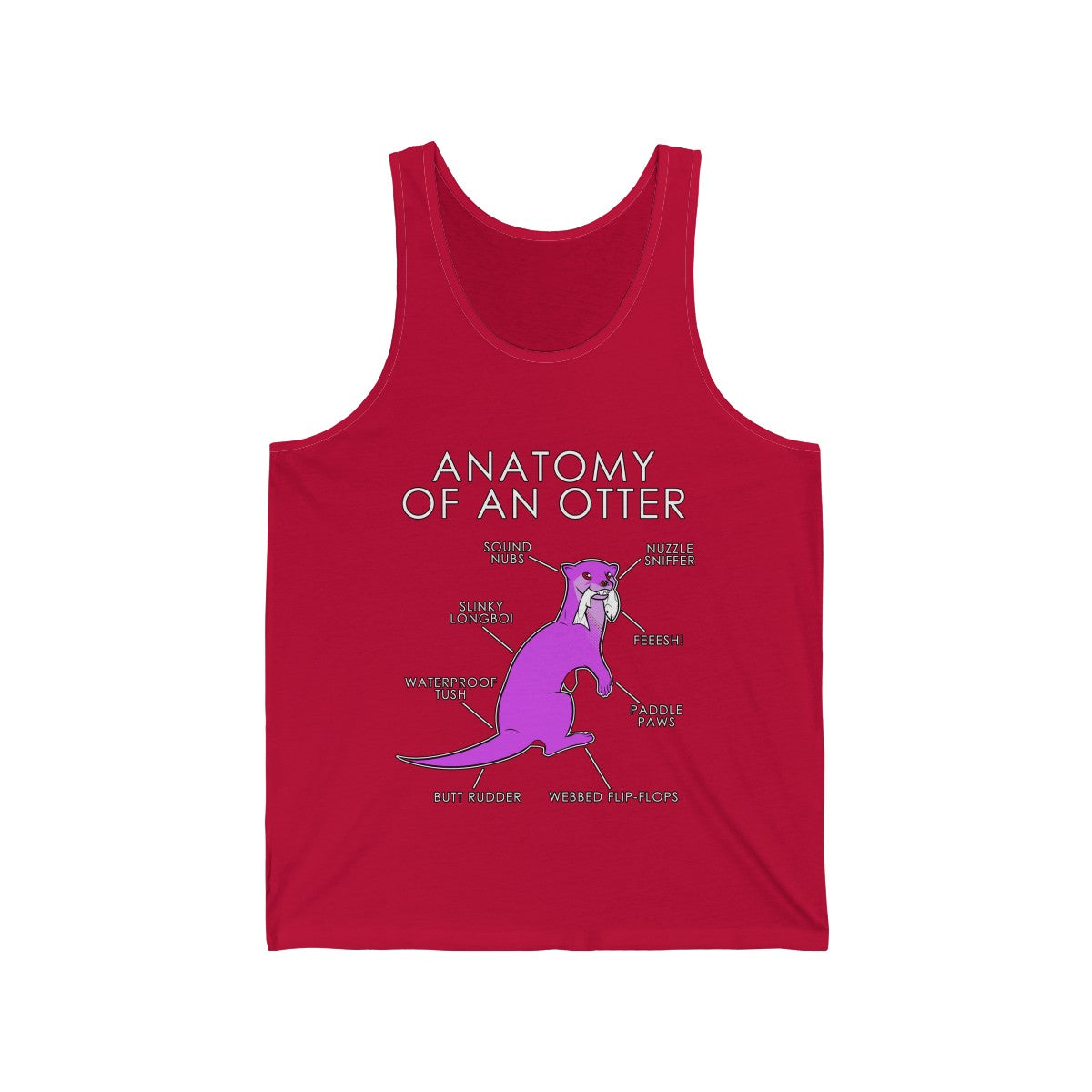 Otter Pink - Tank Top Tank Top Artworktee Red XS 