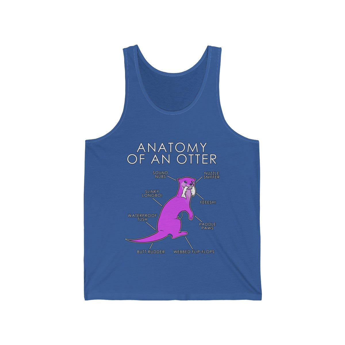 Otter Pink - Tank Top Tank Top Artworktee Royal Blue XS 