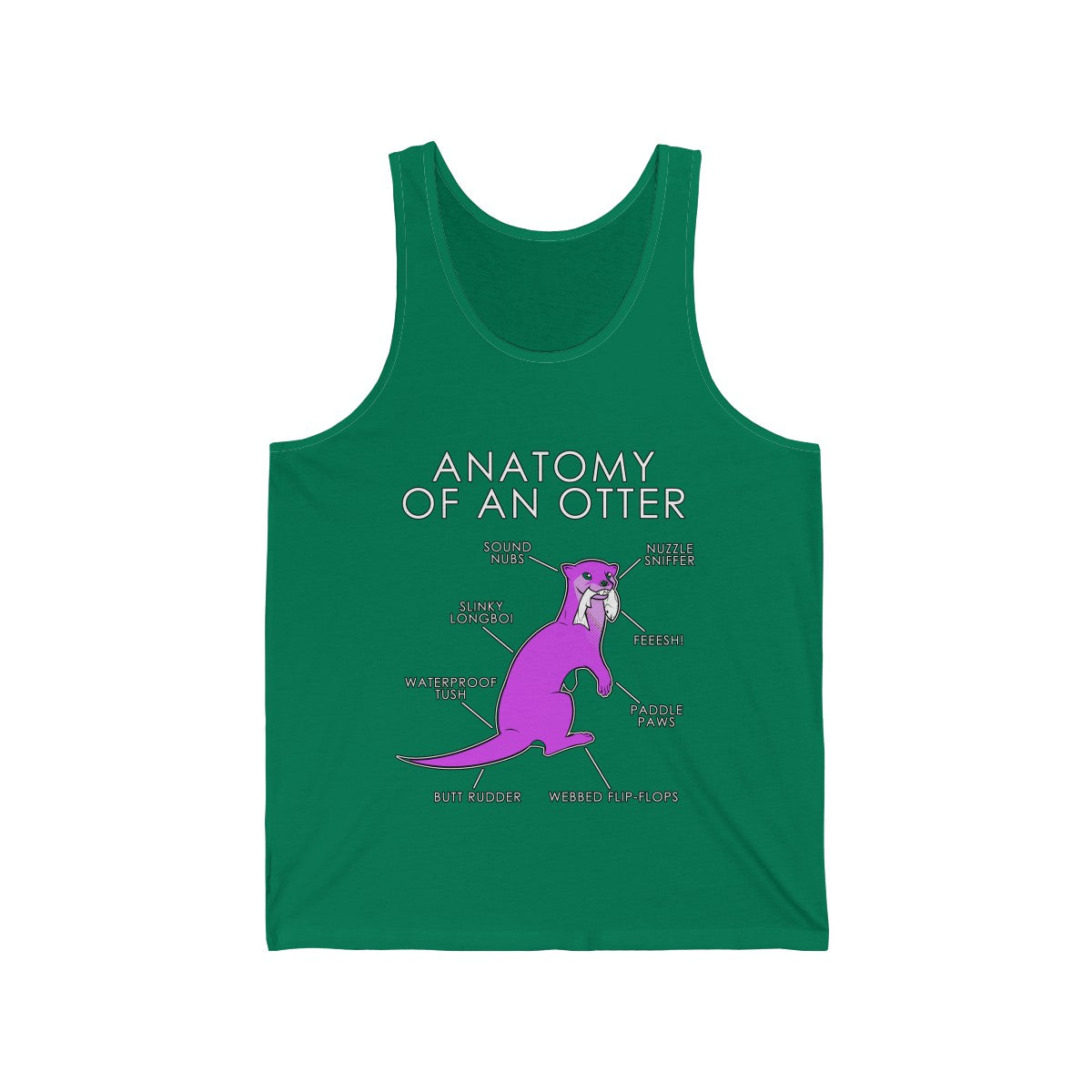 Otter Pink - Tank Top Tank Top Artworktee Green XS 