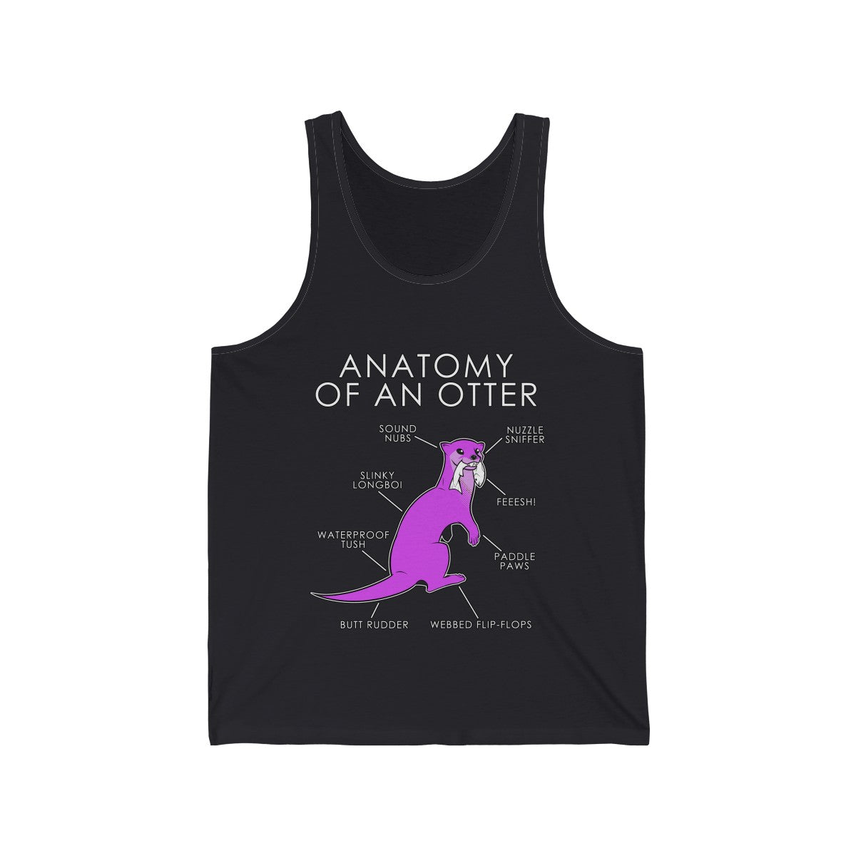 Otter Pink - Tank Top Tank Top Artworktee Dark Grey XS 