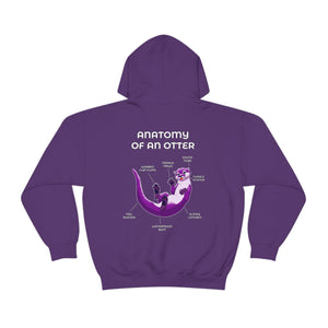 Otter Purple - Hoodie Hoodie Artworktee Purple S 