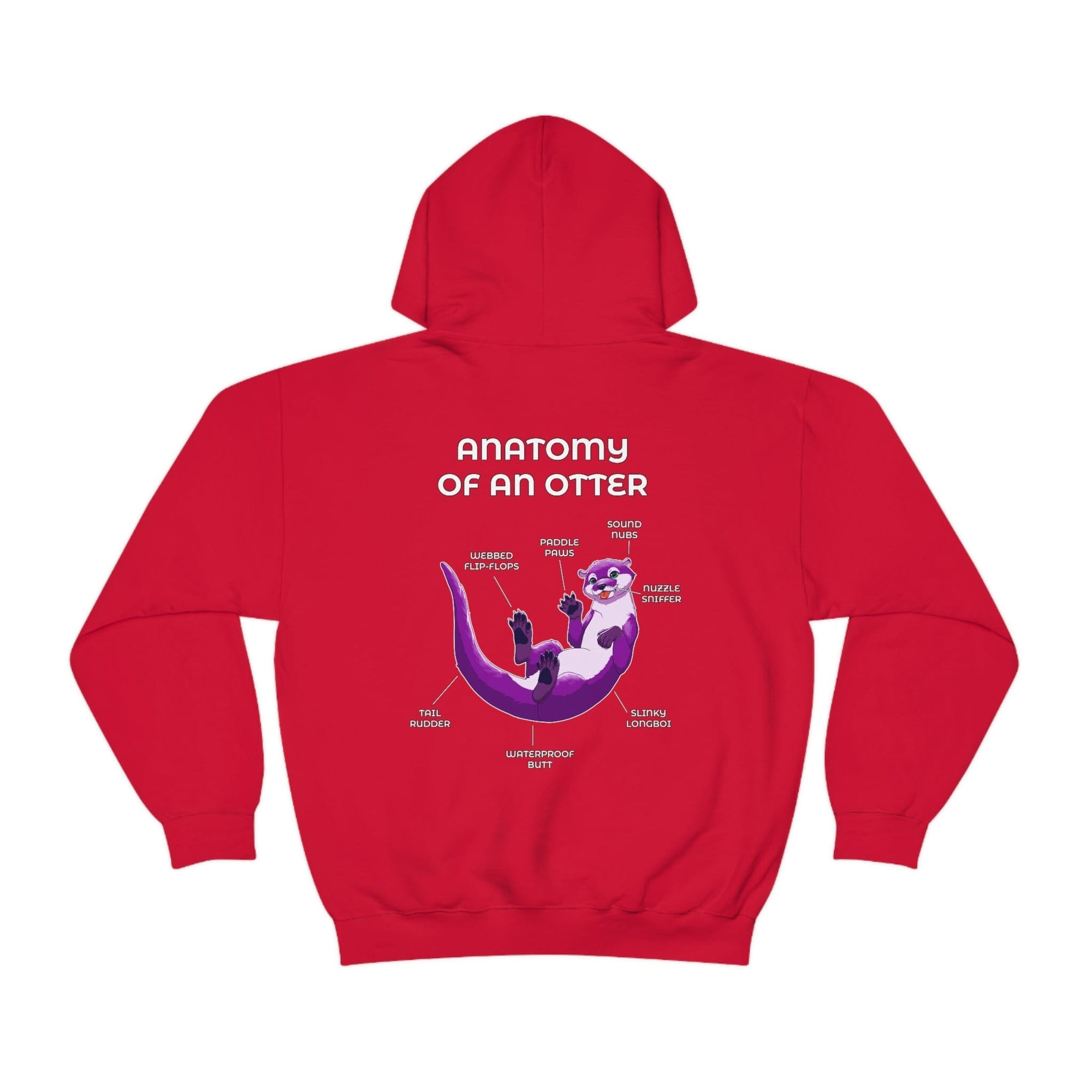 Otter Purple - Hoodie Hoodie Artworktee Red S 