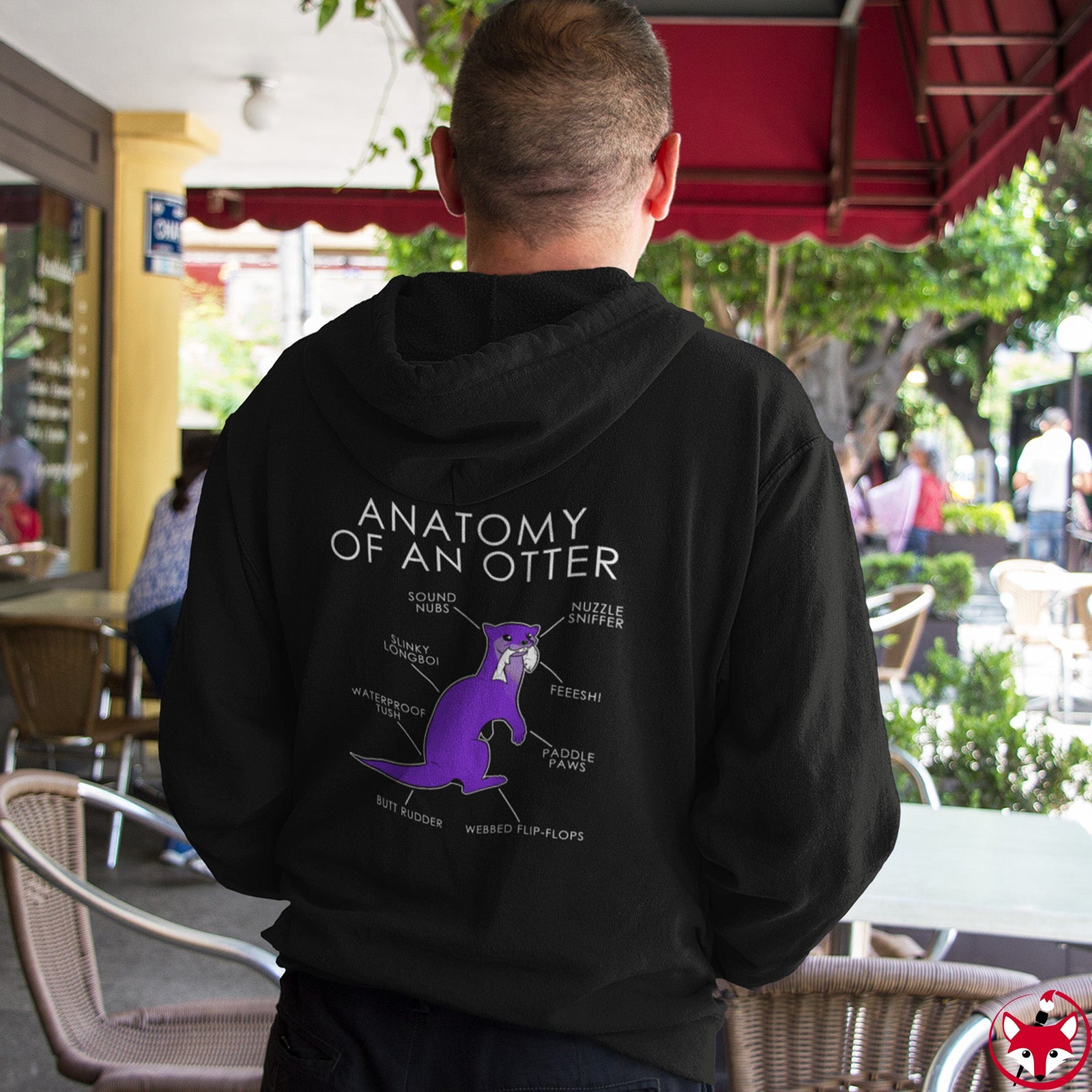 Otter Purple - Hoodie Hoodie Artworktee 