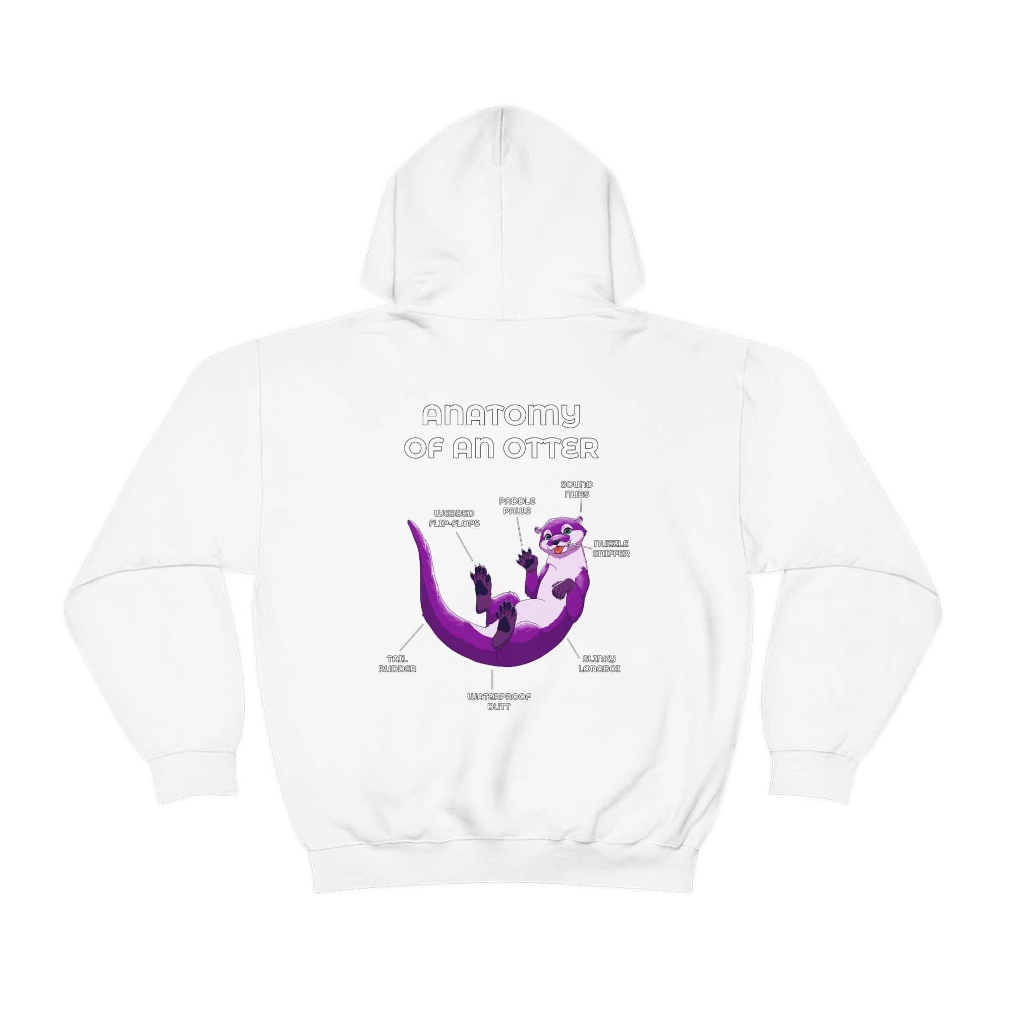 Otter Purple - Hoodie Hoodie Artworktee White S 