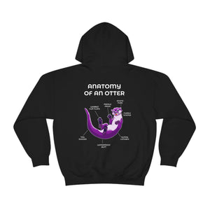 Otter Purple - Hoodie Hoodie Artworktee Black S 