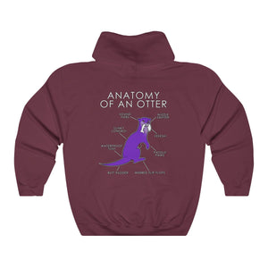Otter Purple - Hoodie Hoodie Artworktee Maroon S 