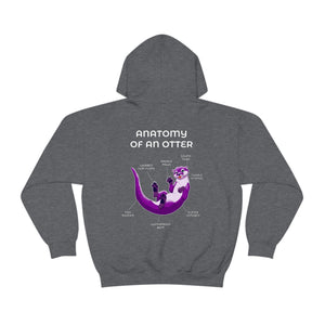 Otter Purple - Hoodie Hoodie Artworktee Dark Heather S 