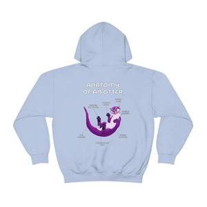 Otter Purple - Hoodie Hoodie Artworktee Light Blue S 