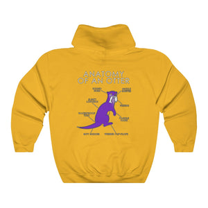 Otter Purple - Hoodie Hoodie Artworktee Gold S 
