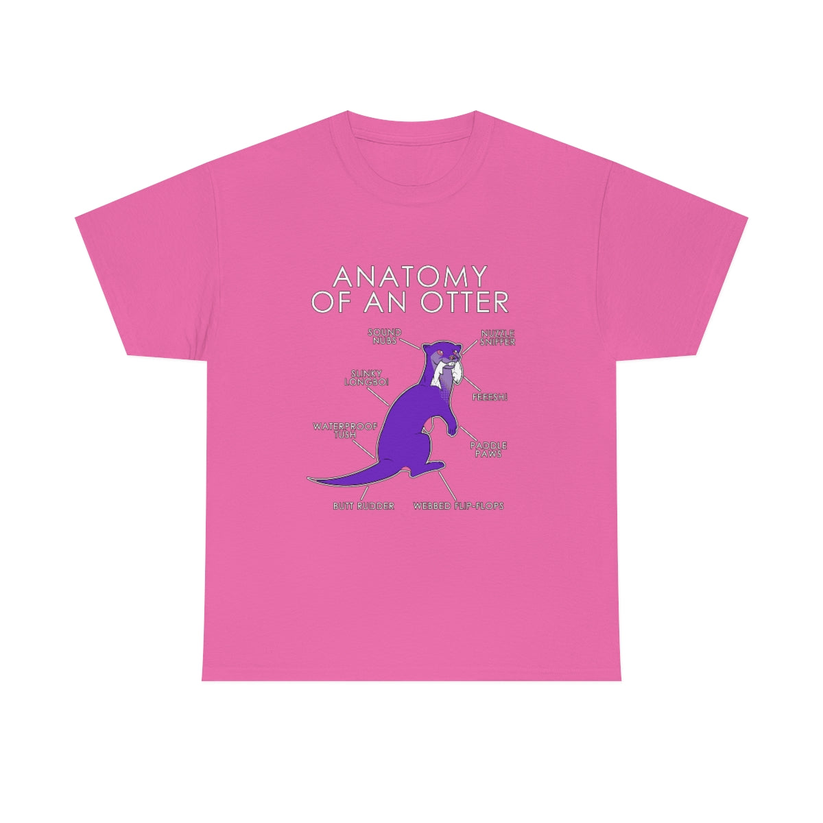 Otter Purple - T-Shirt T-Shirt Artworktee Pink S 