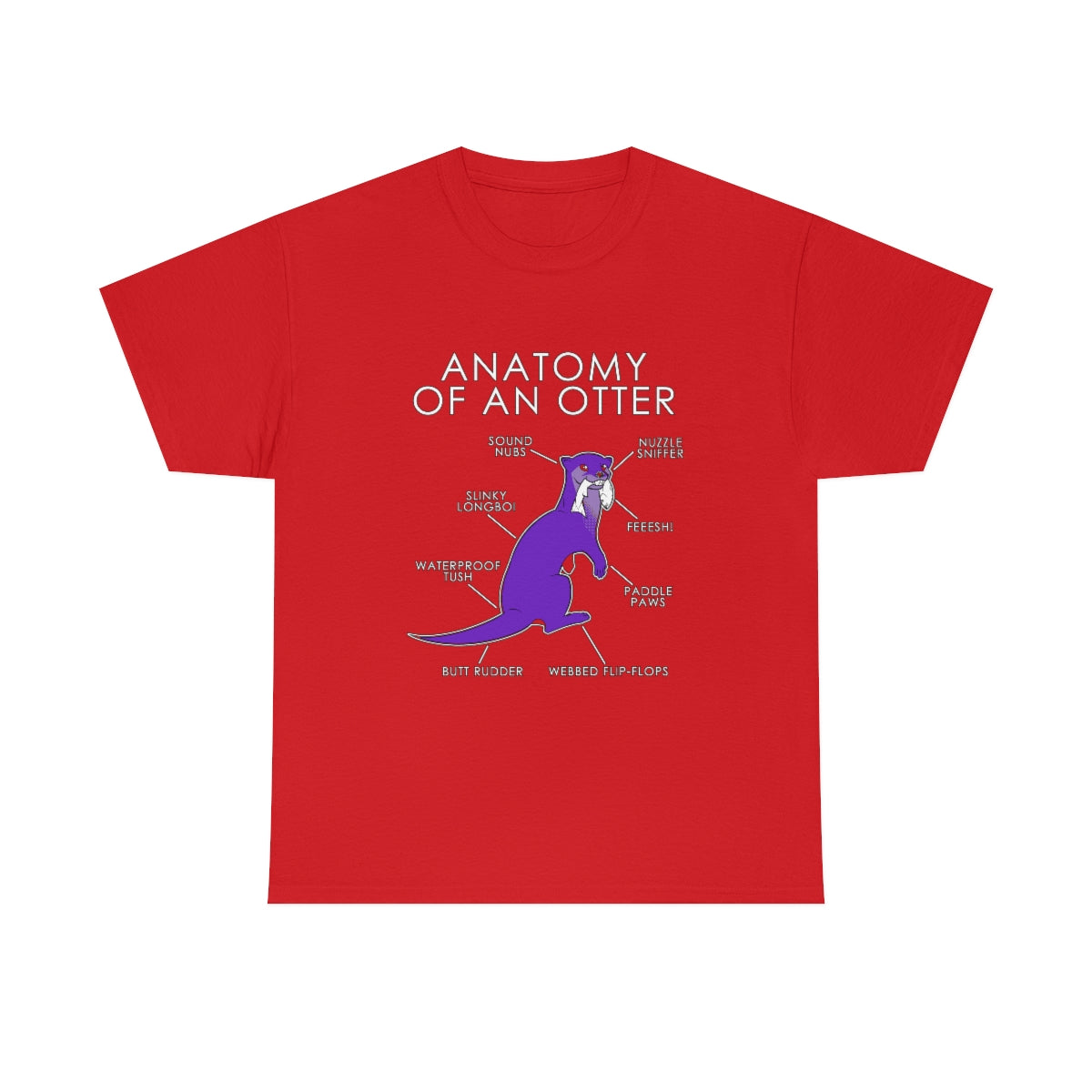 Otter Purple - T-Shirt T-Shirt Artworktee Red S 