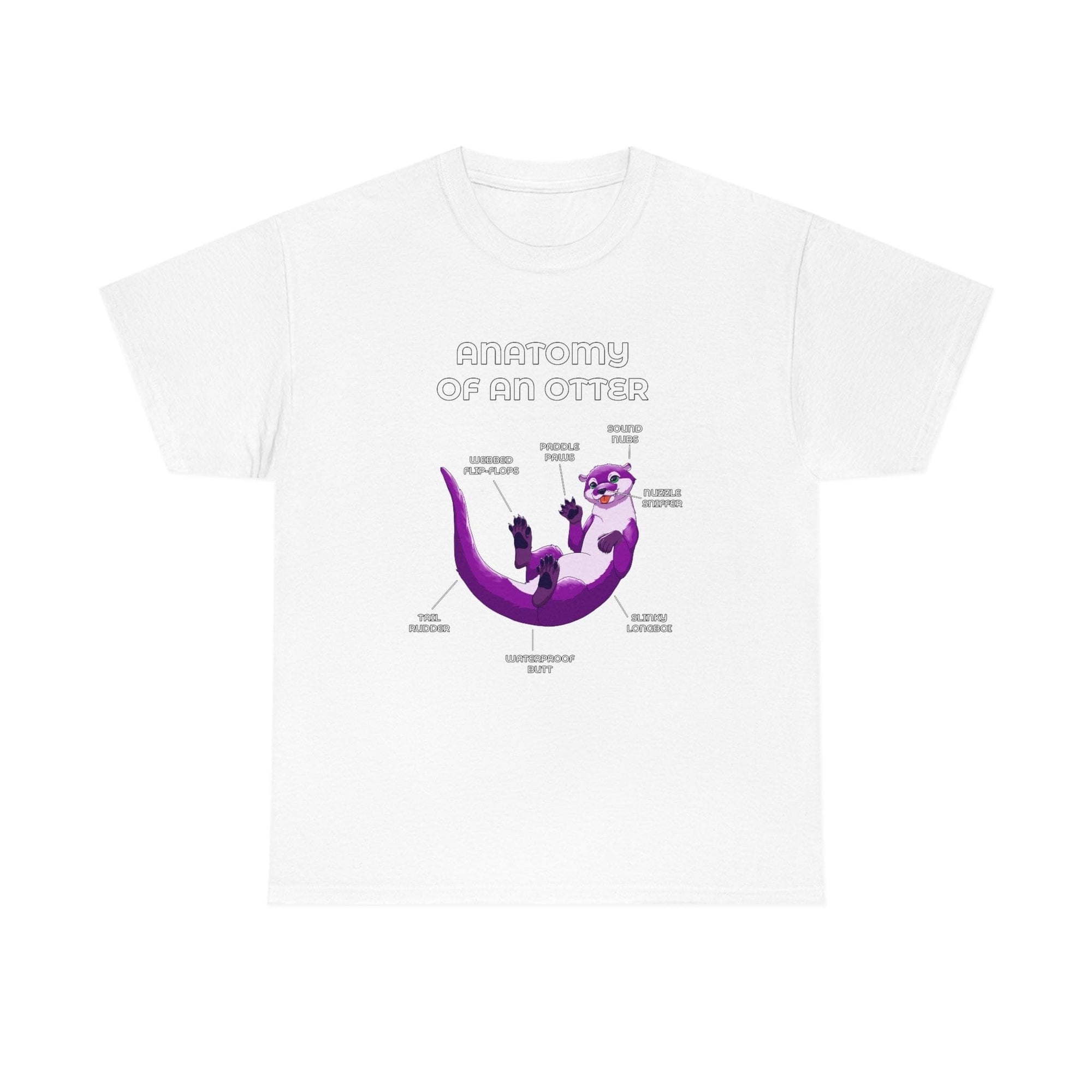 Otter Purple - T-Shirt T-Shirt Artworktee White S 