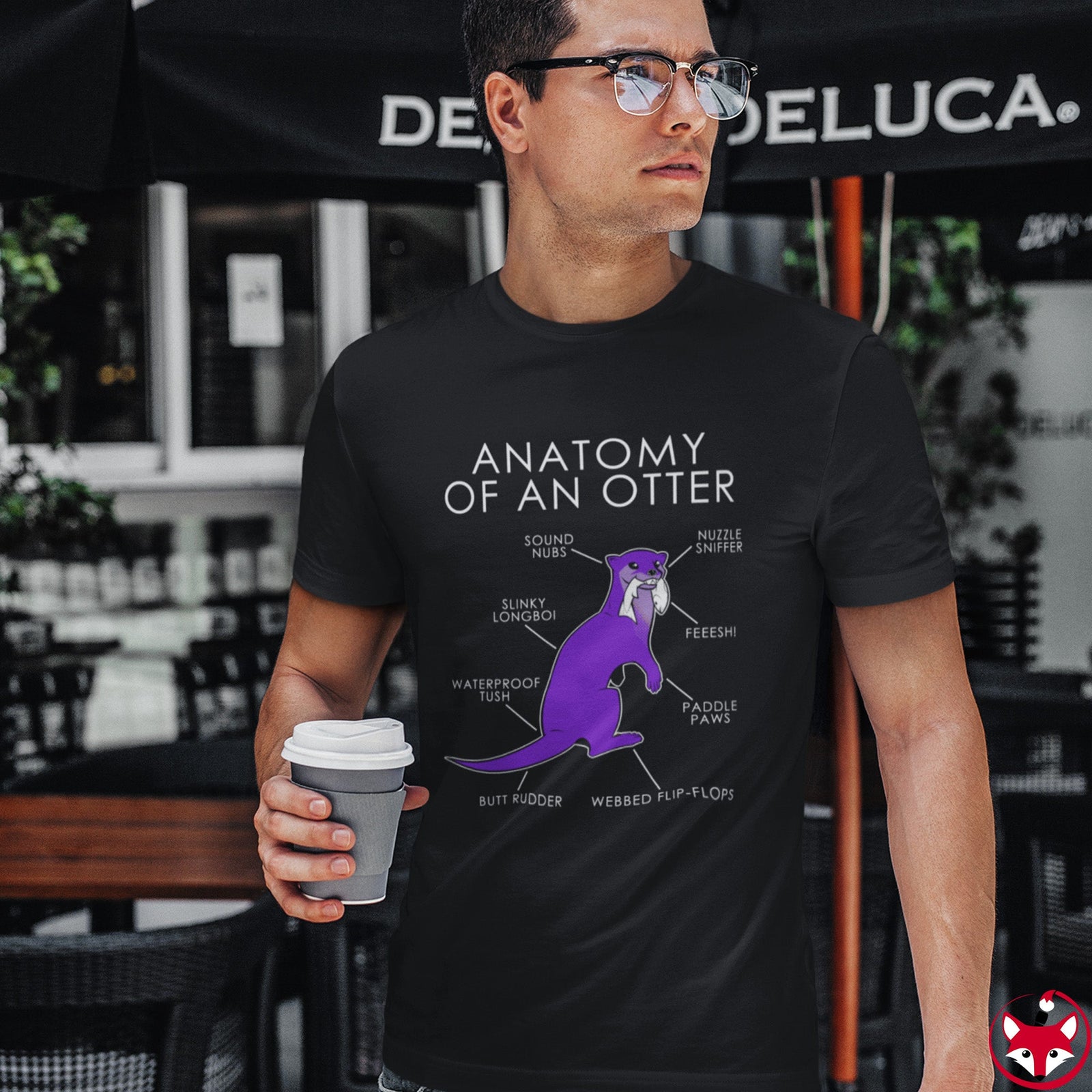 Otter Purple - T-Shirt T-Shirt Artworktee 