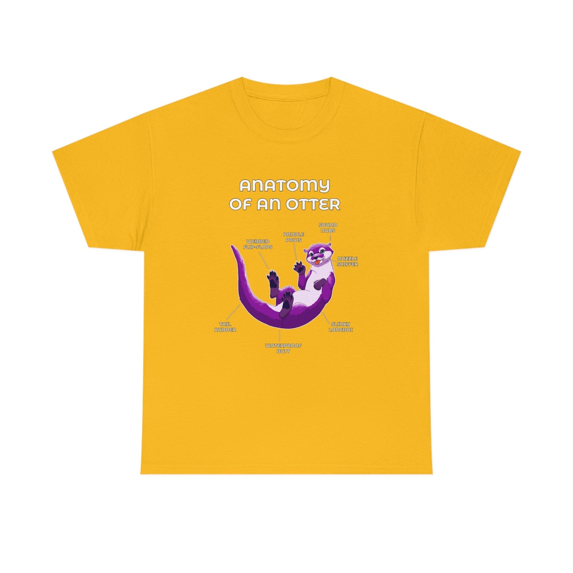 Otter Purple - T-Shirt T-Shirt Artworktee Gold S 