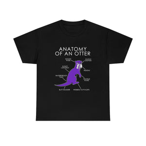 Otter Purple - T-Shirt T-Shirt Artworktee Black S 