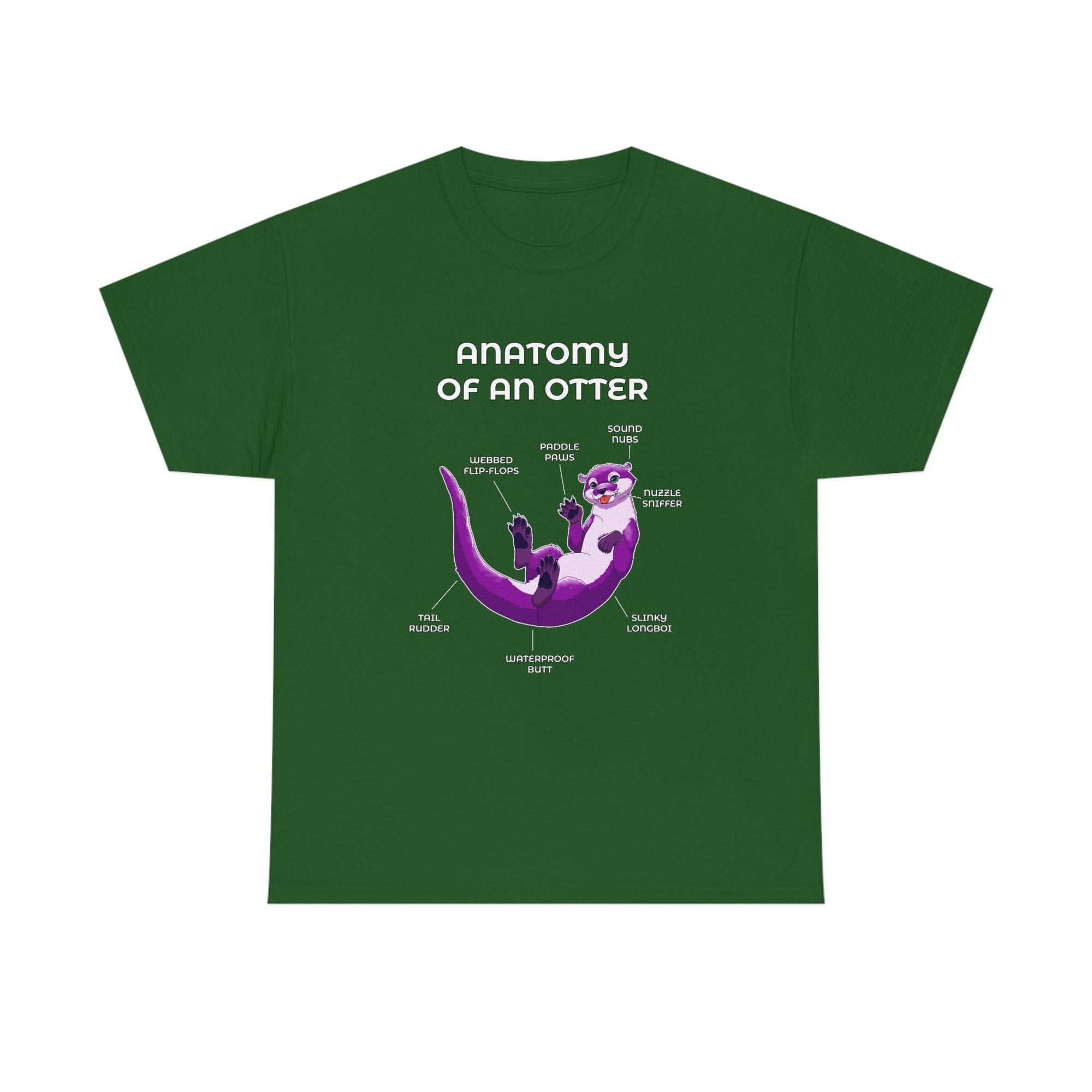 Otter Purple - T-Shirt T-Shirt Artworktee Green S 