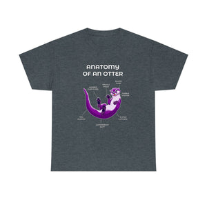 Otter Purple - T-Shirt T-Shirt Artworktee Dark Heather S 