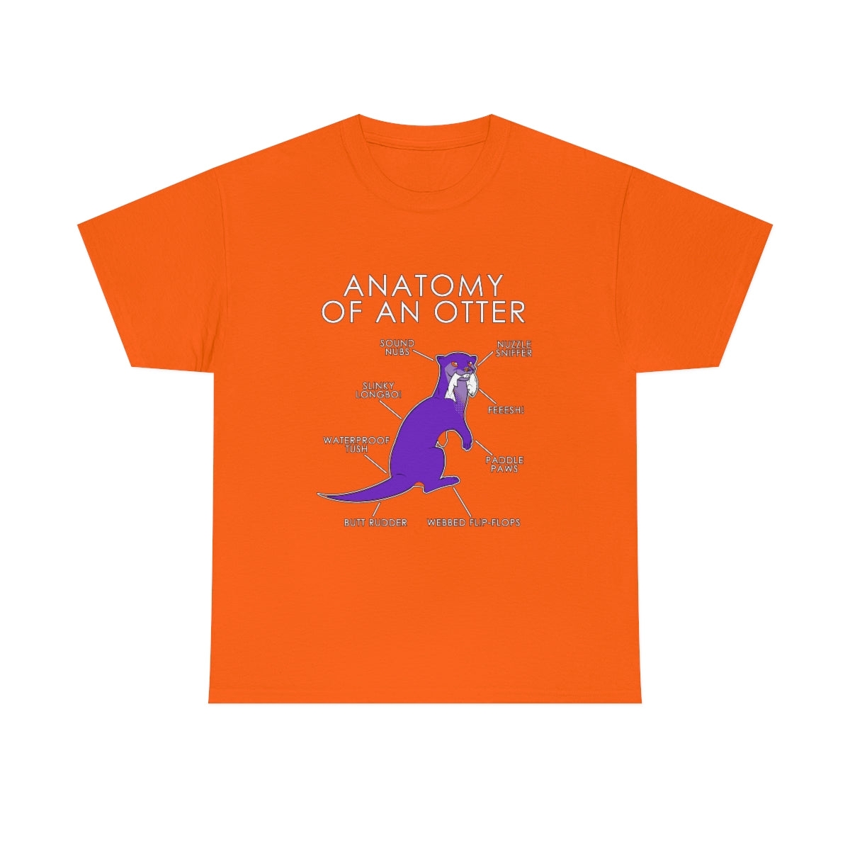 Otter Purple - T-Shirt T-Shirt Artworktee Orange S 