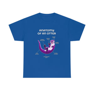 Otter Purple - T-Shirt T-Shirt Artworktee Royal Blue S 